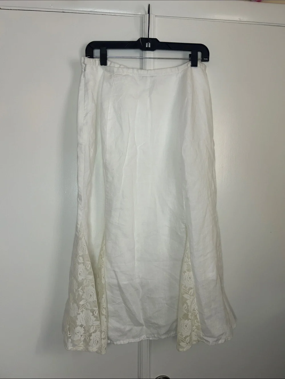 Vintage Linen Lace Boho Skirt - Picture 6 of 6
